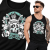 TANK TOP  ANIMOWANY  INDIAN SKULL